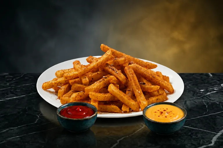 Peri Peri French Fries with Cheese Dip